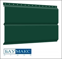 Сайдинг металлический БРУС Т.Зеленый RAL 6005 ПЭ